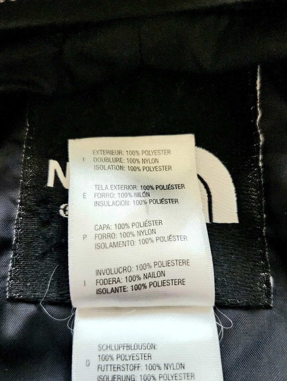 The North Face Quilted Molle PAL Zip Jacket Mens M Black Utility Zip Side Raglan